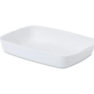 SAVIC Katzentoilette flach 30 cm weiß Must-Have